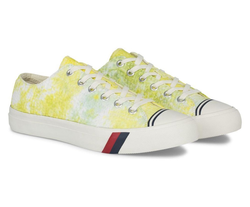 Keds Royal Lo Tie Dye Seersucker Sneakers Damen Gelb | NUD497062