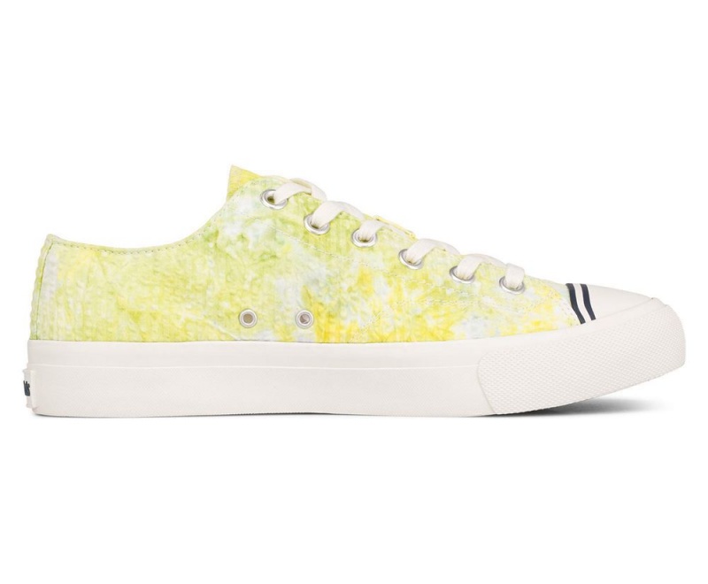 Keds Royal Lo Tie Dye Seersucker Sneakers Damen Gelb | NUD497062