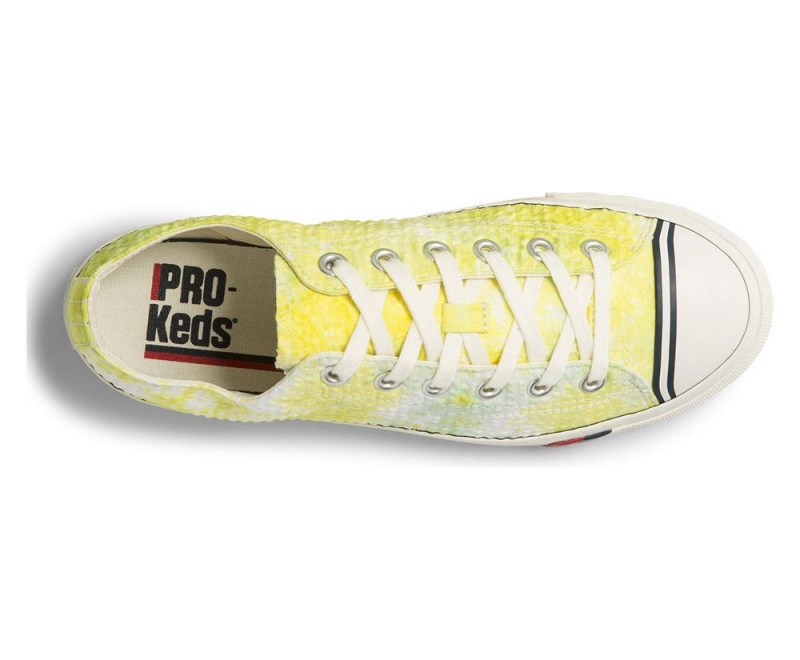 Keds Royal Lo Tie Dye Seersucker Sneakers Damen Gelb | NUD497062