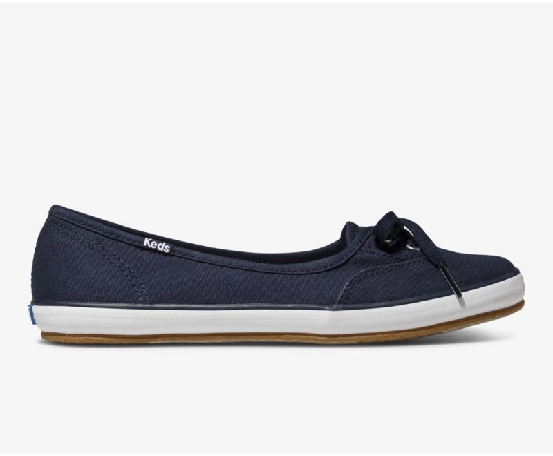 Keds Teacup Twill Slip On Damen Navy | DZK491528