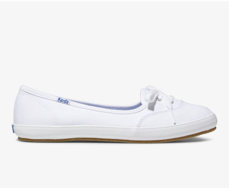 Keds Teacup Twill Slip On Damen Weiß | TIS703986