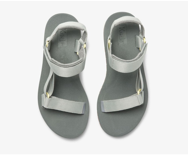 Keds Trio Eco Sandalen Damen Grau | GAS783049