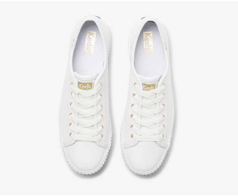 Keds Triple Kick AMP Leder Sneakers Damen Weiß | TPI074219