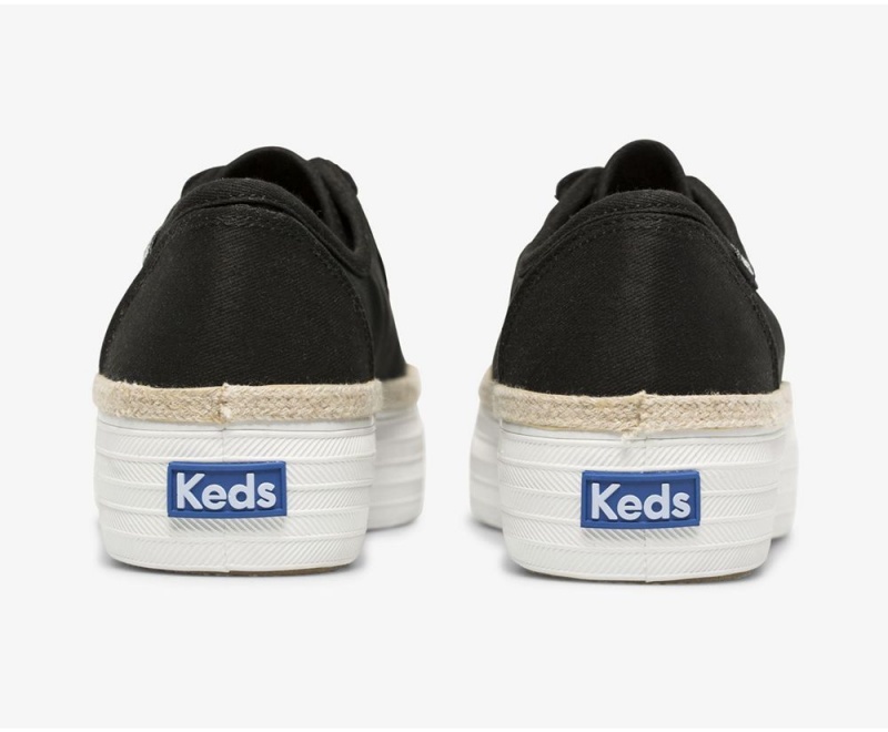 Keds Triple Kick Monomesh Sneakers Damen Schwarz | WCE530817