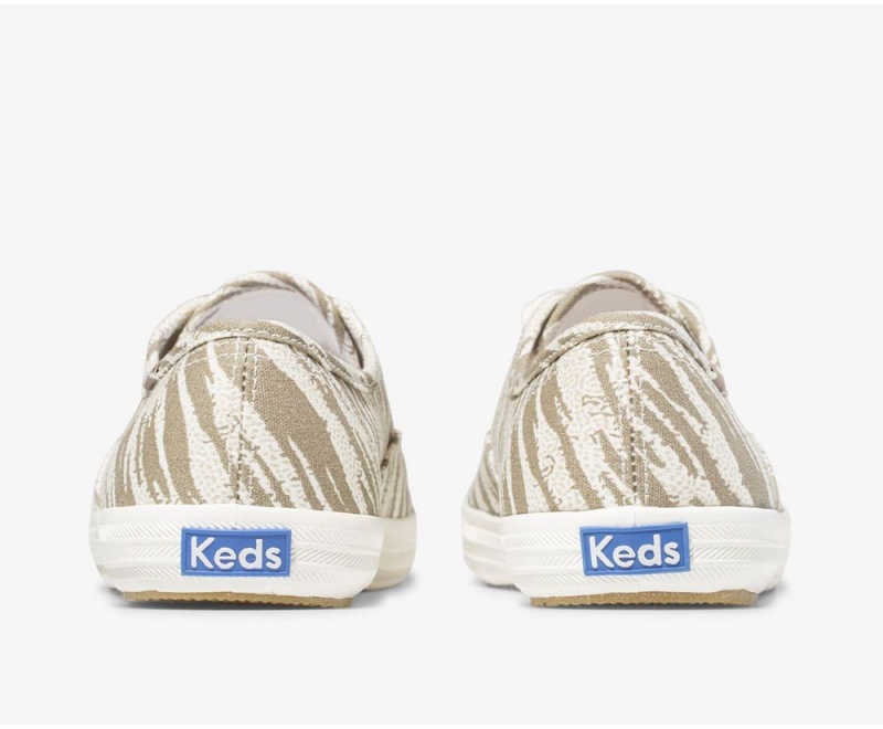 Keds Washable Champion Animal Sneakers Damen Weiß Grau | RBW125730