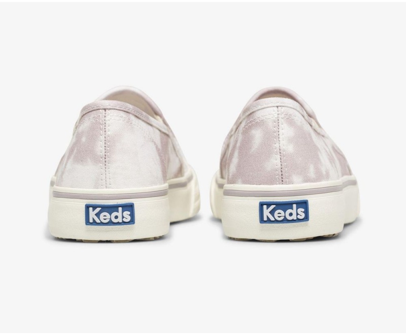 Keds Washable Double Decker Tie Dye Slip On Damen Lila | GZE238946