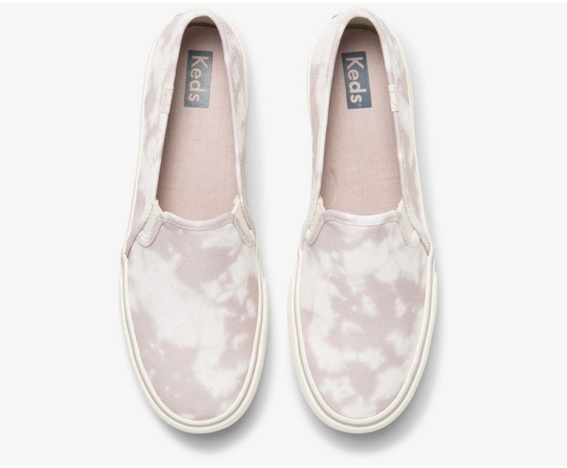 Keds Washable Double Decker Tie Dye Slip On Damen Lila | GZE238946