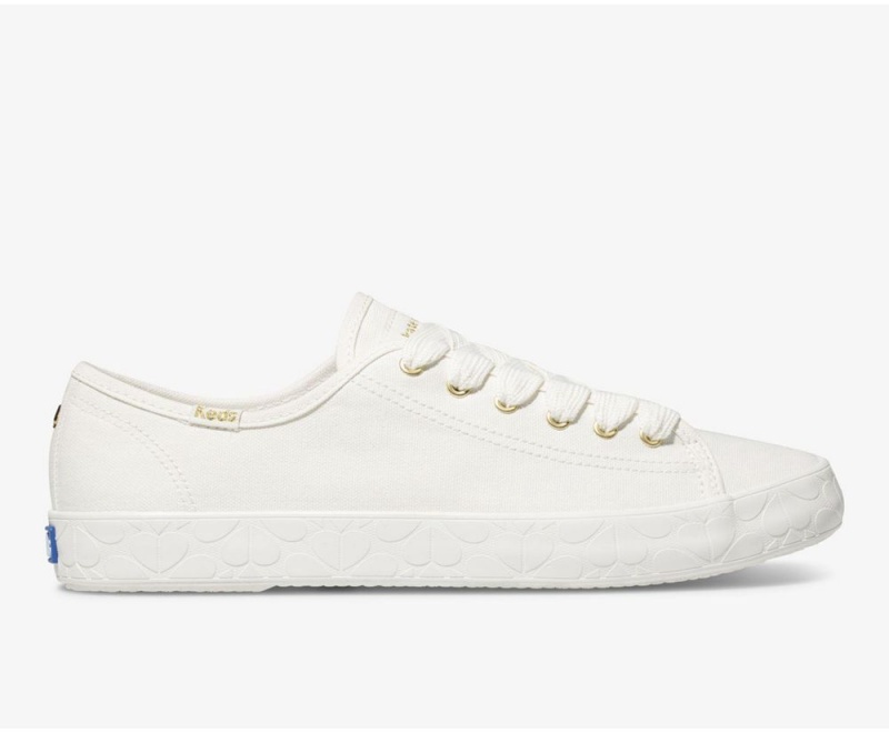 Keds x Kate Spade New York Kickstart Logo Foxing Sneakers Damen Weiß | SHW036728