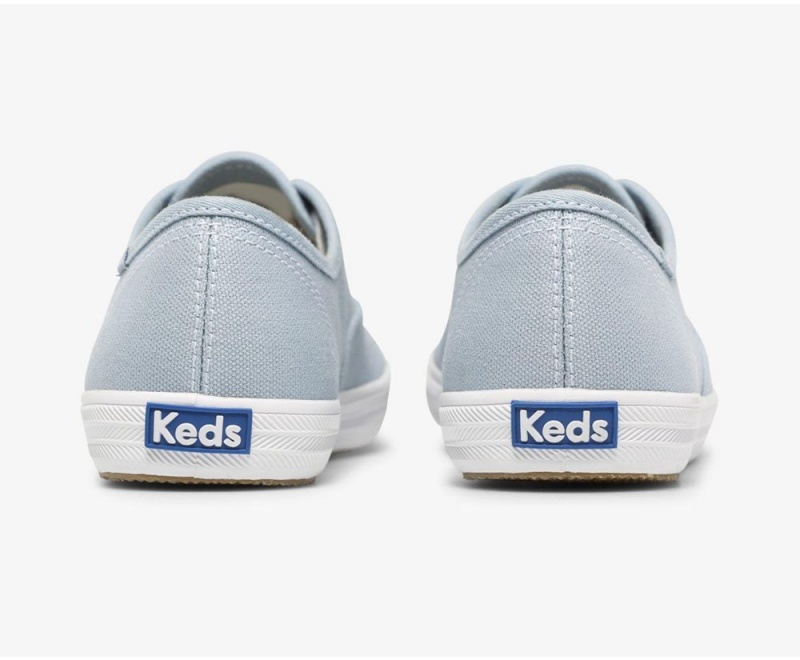 Keds x Organic Baumwoll Champion Sneakers Damen Blau | TFI967345