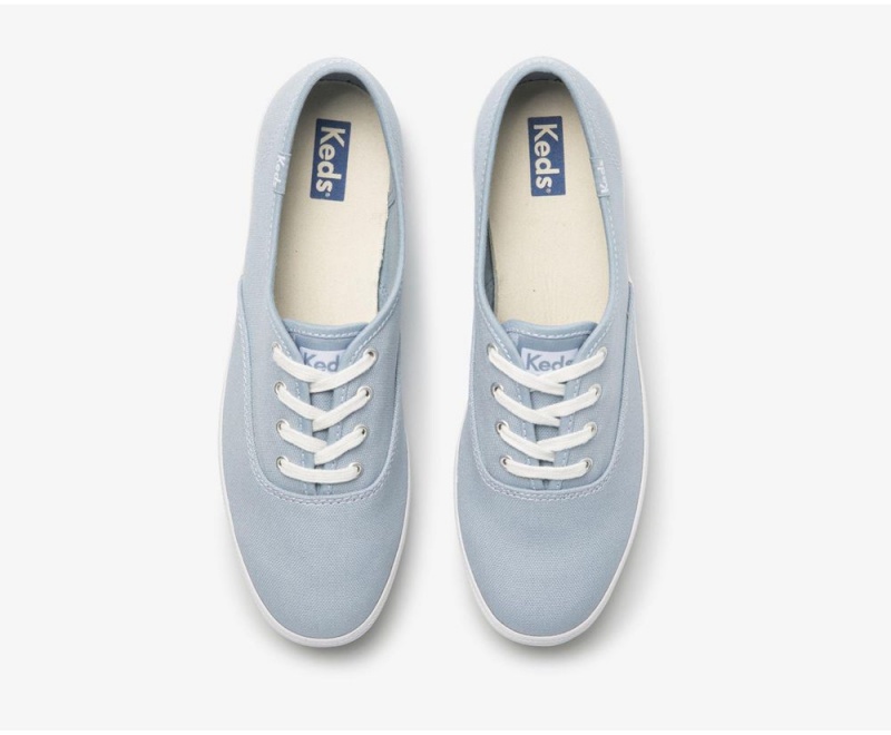 Keds x Organic Baumwoll Champion Sneakers Damen Blau | TFI967345