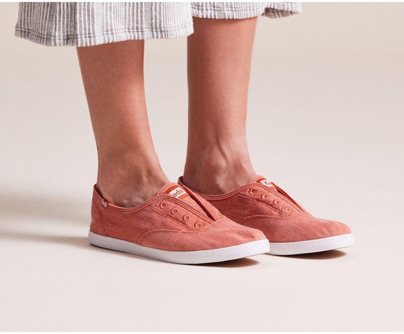 Keds x Organic Baumwoll Chillax Washable Slip On Damen Rot | KWG350472