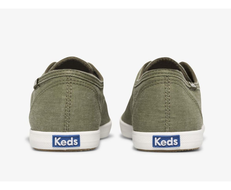 Keds x Organic Baumwoll Chillax Washable Slip On Damen Grün | VHC871052