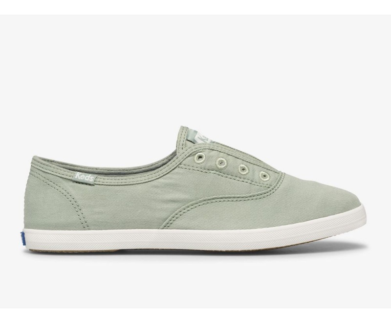 Keds x Organic Baumwoll Chillax Washable Slip On Damen Grün | PZC126370