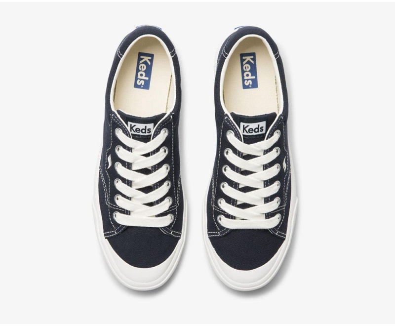 Keds x Organic Baumwoll Crew Kick 75 Sneakers Damen Navy | GKS698201