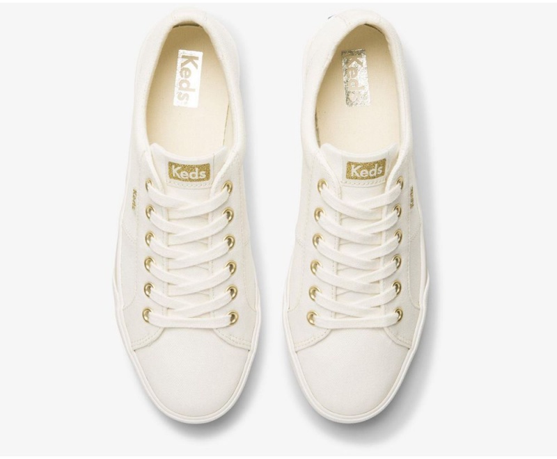 Keds x Organic Baumwoll Jump Kick Duo Sneakers Damen Weiß | LUE069185