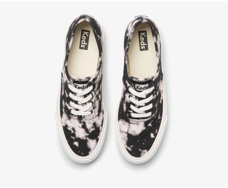 Keds x Organic Baumwoll Surfer Tie Dye Sneakers Damen Schwarz Lila | BIU817420