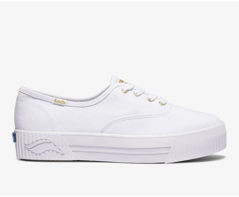 Keds x Organic Baumwoll Triple AMP Sneakers Damen Weiß | NXJ402376