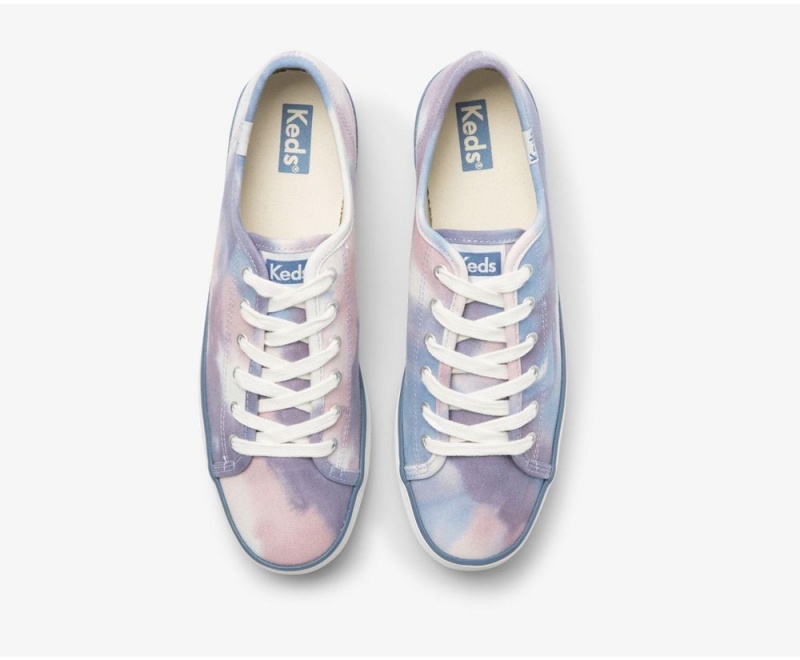 Keds x Organic Baumwoll Triple Kick Tie Dye Sneakers Damen Navy Mehrfarbig | RQH108495