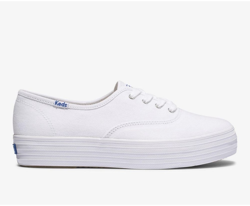 Keds x Organic Baumwoll Triple Sneakers Damen Weiß | XPZ659734