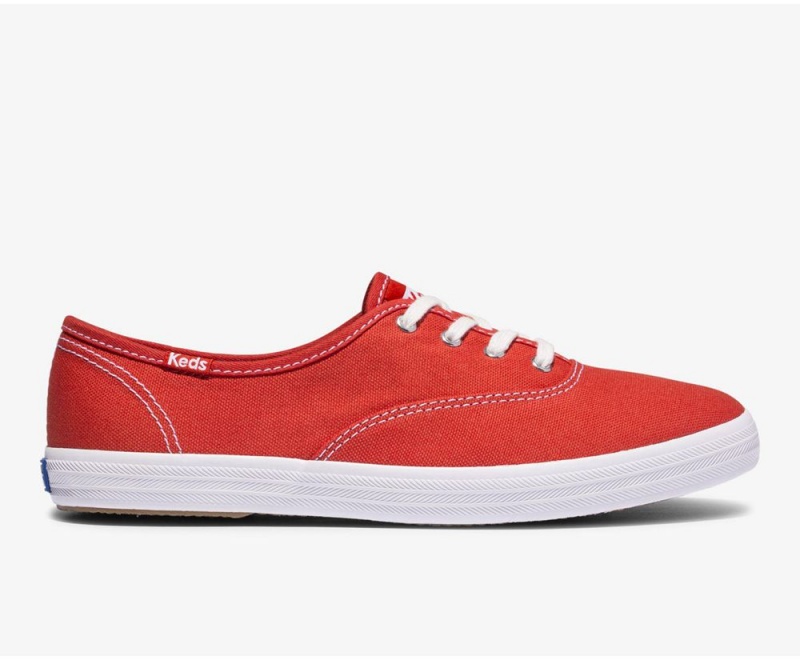 Keds x Organic Baumwoll Washable Champion Sneakers Damen Rot | RBK501263