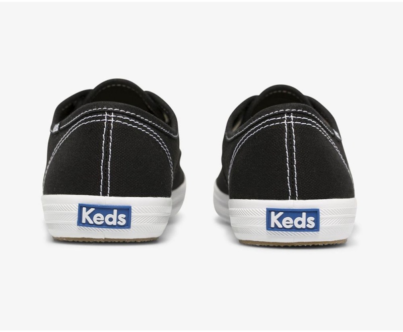 Keds x Organic Baumwoll Washable Champion Sneakers Damen Schwarz Weiß | AOE563784