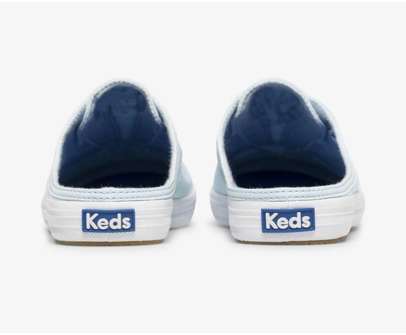 Keds x Organic Baumwoll Washable Moxie Mule Mules Damen Blau | HWQ478153