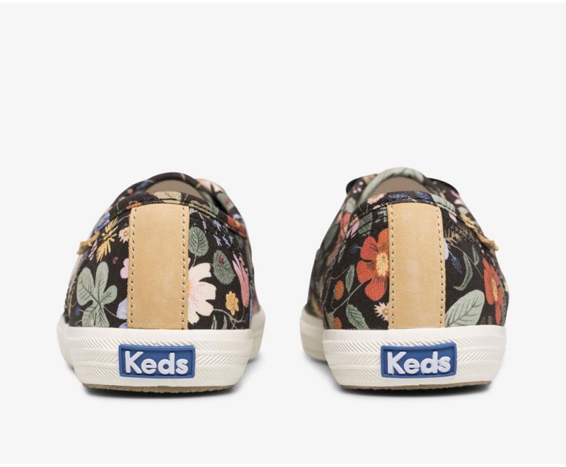 Keds x Rifle Paper Co. Champion Strawberry Fields Sneakers Damen Schwarz Mehrfarbig | TLW245871