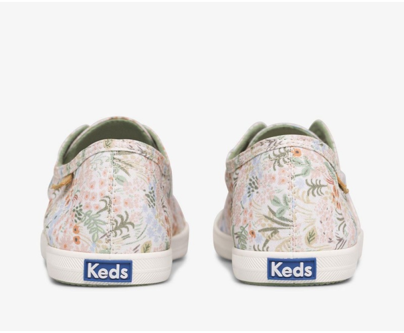 Keds x Rifle Paper Co. Washable Chillax Meadow Slip On Damen Weiß Mehrfarbig | HRF238579